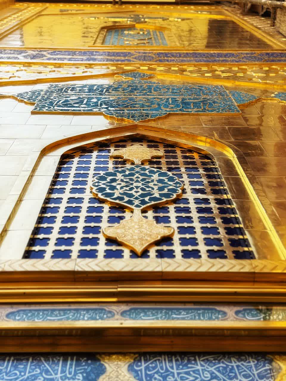 تصویر باکیفیت از ایوان طلای نجف 
